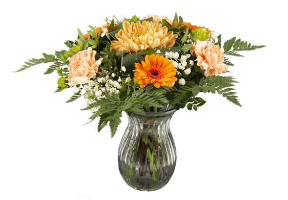 Gylden lav/tæt buket