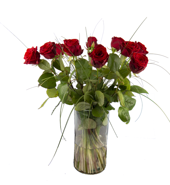 Rød romantisk buket